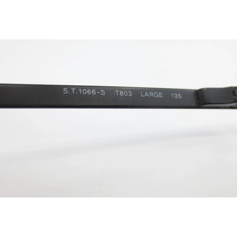 Sergio Tacchini S.T.1066-S T803 Black Oval Double Bridge Sunglasses Italy Large